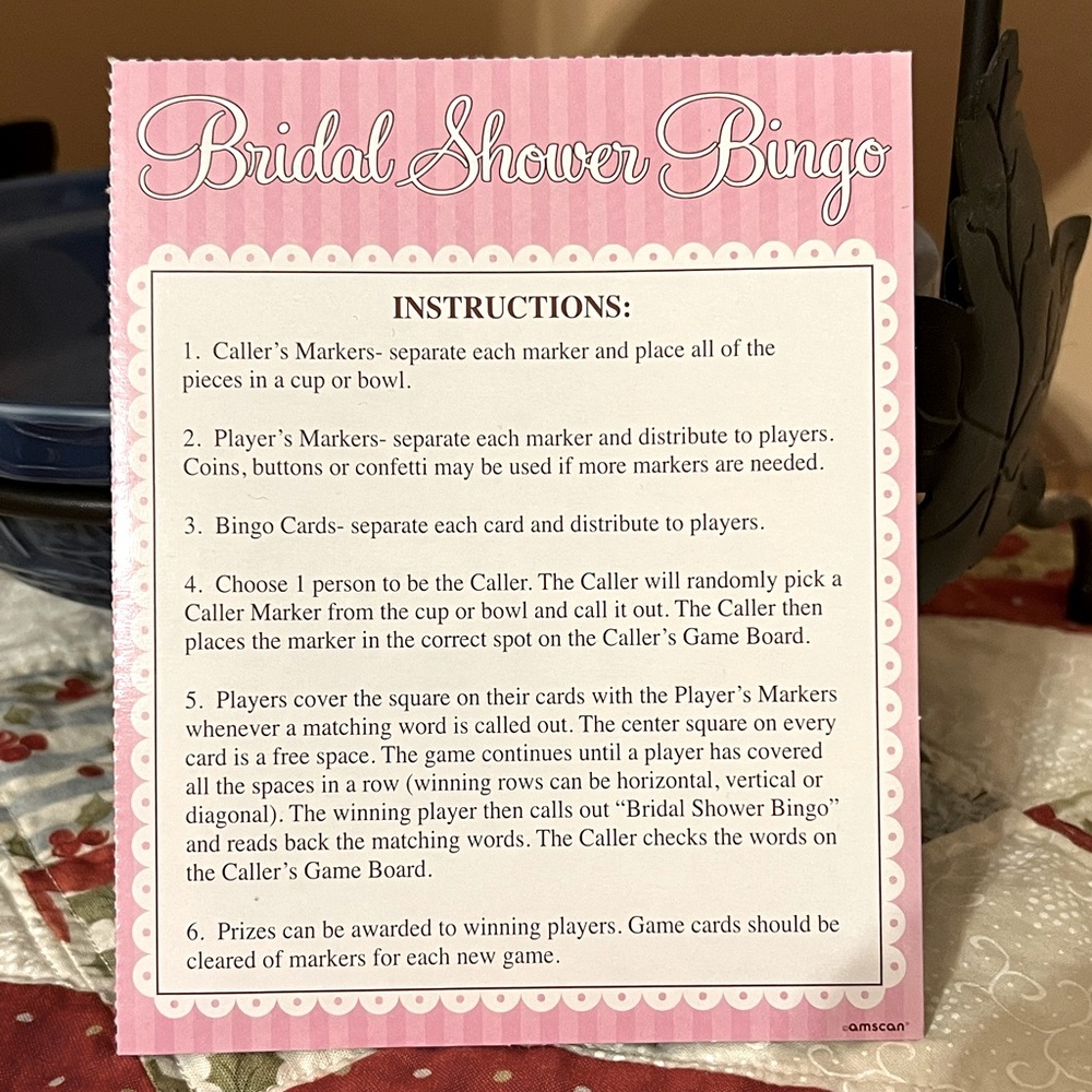 BRIDAL SHOWER GAME LOT (3) Games + Confetti 💗 - Picture 8 of 9